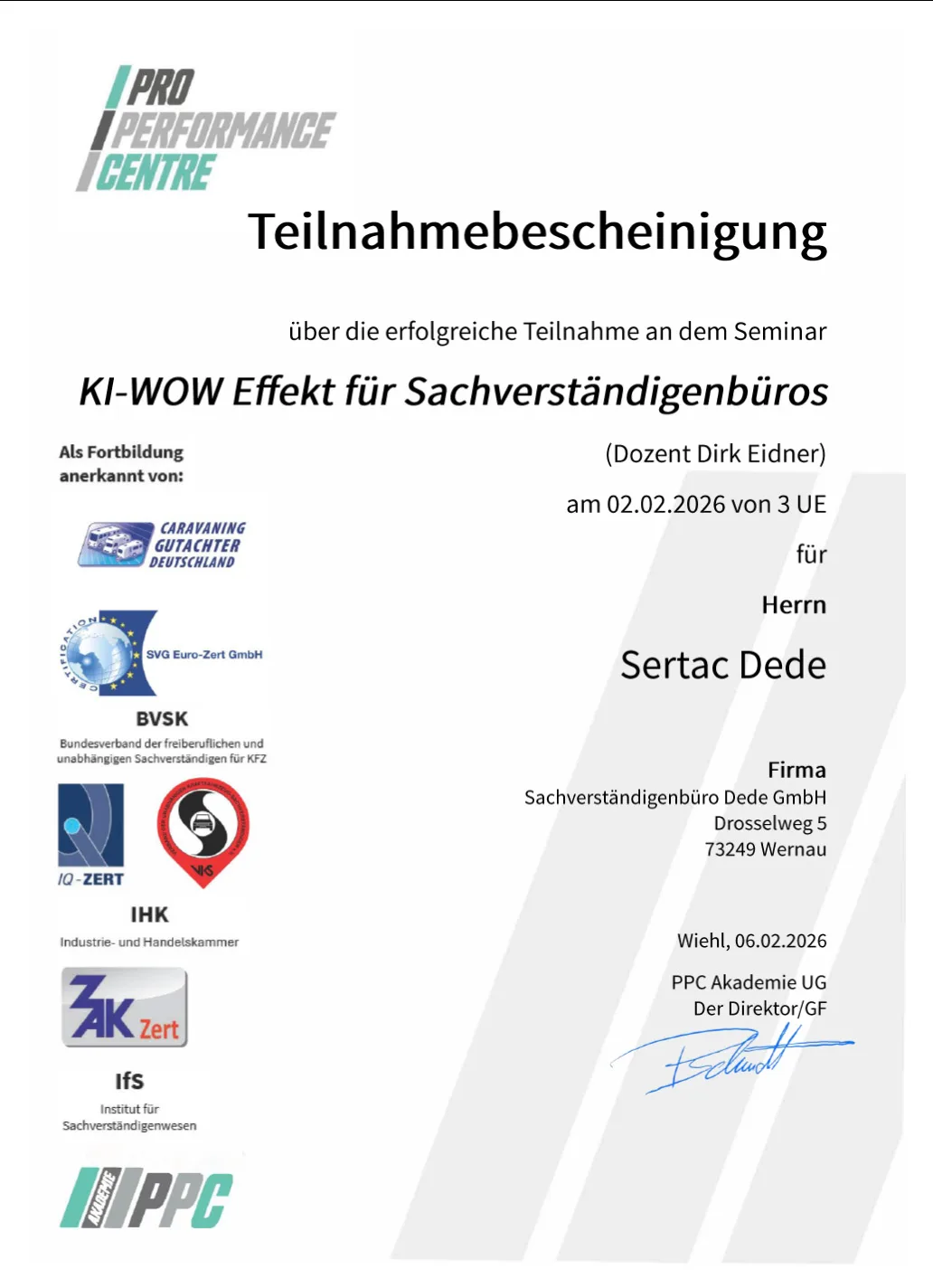 sertac-dede-teilnahmebescheinigungki-seminar-ppc