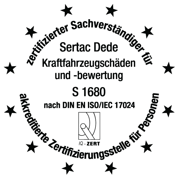 IQ-Zert - zertifizierter Kfz-Sachverstaendiger nach DIN EN ISO/IEC 17024